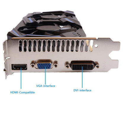 New for GTX 550Ti 6GB GDDR5 128-bit PCI Express 3.0 /VGA/DVI Ports Fan Desktop Graphics Card DirectX 12 3400MHz 28nm