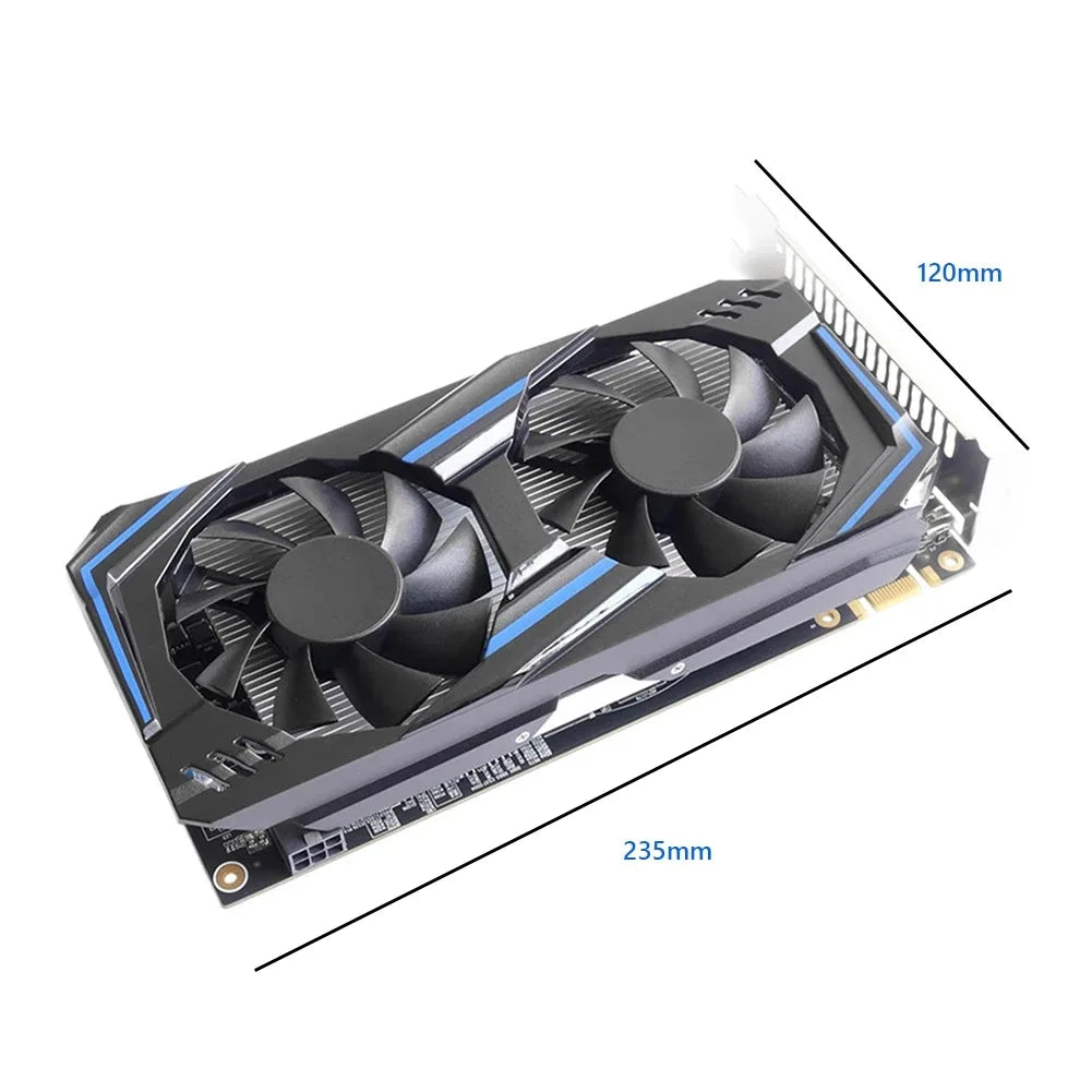 New for GTX 550Ti 6GB GDDR5 128-bit PCI Express 3.0 /VGA/DVI Ports Fan Desktop Graphics Card DirectX 12 3400MHz 28nm