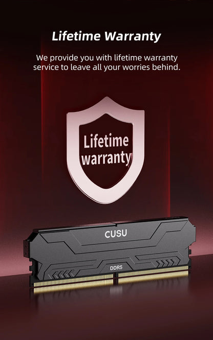 CUSU DDR5 4800MHz 5600MHz 6000MHz 16GB 32GB DDR5 Ram Memoria UDIMM Desktop Memory