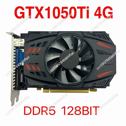 New GTX1050Ti 4G DDR5 independent graphics card,  Applicable to desktop computer game high definition